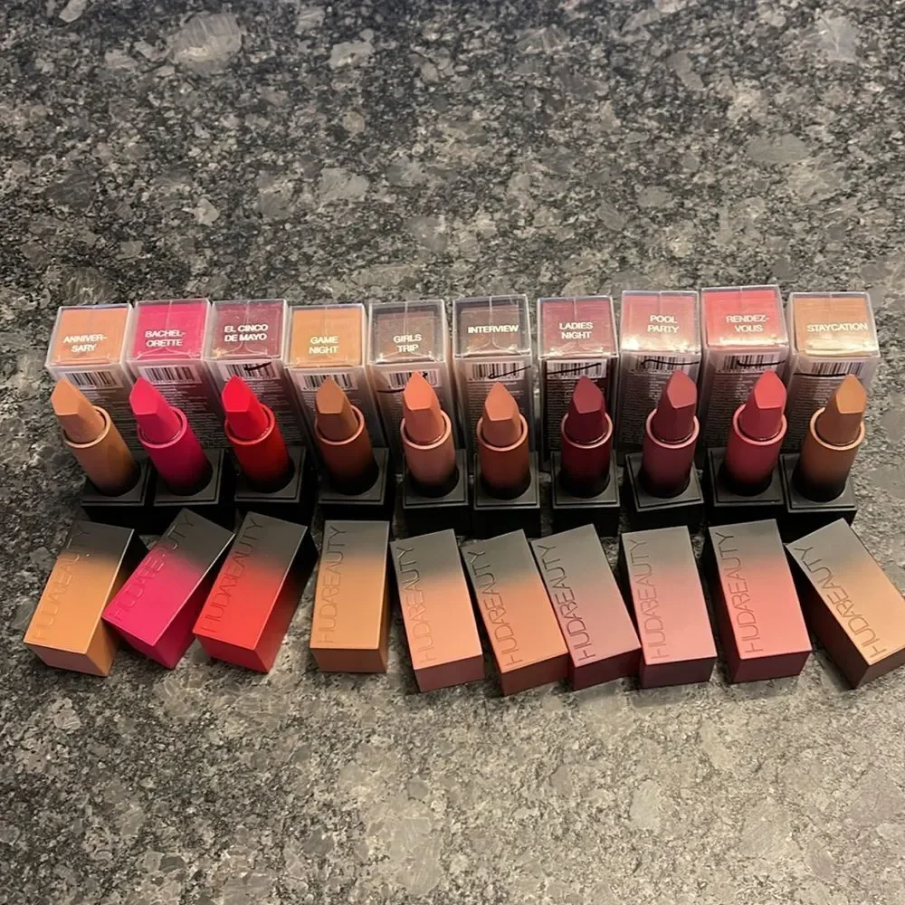 Huda Power Bullet Matte Lipstick gorgeous colors, pick from 10 available shades